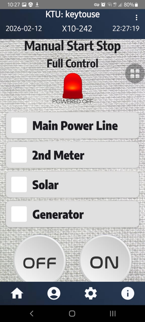 KeyToUse App Login Screen